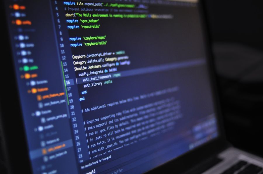 Close-up of colorful code while learning Dart string methods